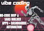 no code saas, web app, mvp, emergent ai sh vibe coding